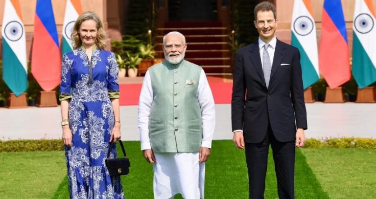 PM Narendra Modi Prince Alois : भारत-लिश्टनस्टाइन संबंधांमध्ये नवा अध्याय! पंतप्रधान मोदींची युवराज अलोइस यांच्याशी हैदराबाद हाऊसमध्ये महत्त्वपूर्ण द्विपक्षीय चर्चा