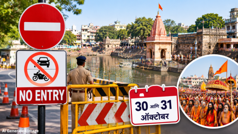 Nashik : रामकुंडाकडे वाहनांना नो एंट्री ! सिंहस्थपूर्व धार्मिक सोहळ्यांसाठी वाहतुकीत मोठे बदल; ३० आणि ३१ ऑक्टोबरला अनेक मार्ग बंद