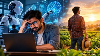 AI मुळे नोकऱ्यांवर संकट? १० वर्षांचा अनुभव असलेल्या इंजिनिअरचा शेतीकडे वळण्याचा विचार!