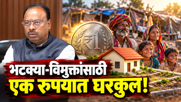 भटक्या-विमुक्तांच्या पुनर्वसनासाठी एक रुपयात जागा देणार; २९ ऑक्टोबरपर्यंत जागांचे प्रस्ताव सादर करण्याचे निर्देश