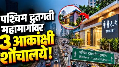 WEH Toilet Project : मुंबईतील पश्चिम द्रुतगती महामार्गावर बनवणार तीन आकांक्षी शौचालय