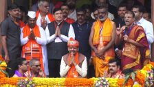 Nashik Kumbhmela : त्र्यंबकेश्वरमध्ये मुख्यमंत्र्यांच्या हस्ते धर्मध्वजारोहण, सिंहस्थ कुंभमेळ्याच्या धार्मिक पर्वाचा शुभारंभ