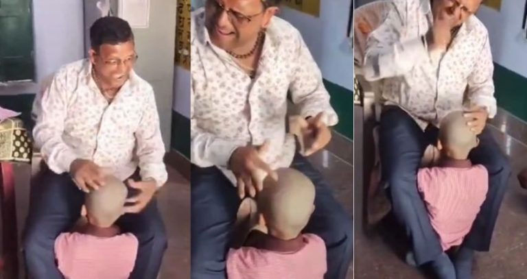 Uttar Pradesh Viral Video : शाळकरी विद्यार्थ्याच्या डोक्यावर शिक्षकाने वाजवला 'तबला'; व्हिडिओ व्हायरल होताच शिक्षकावर निलंबनाची कारवाई!