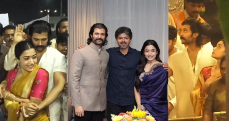 Vijay-Rashmika at Tirupati : तिरुपती मंदिरात रश्मिका-विजयला पाहण्यासाठी चाहत्यांची गर्दी; 'रणबाली'च्या रिलीजपूर्वी दोघांनी घेतले व्यंकटेश्र्वरांचे दर्शन