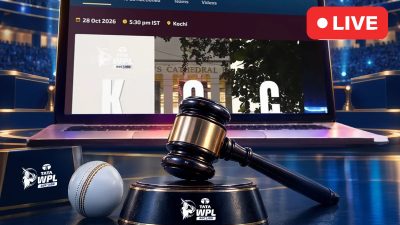 WPL 2027 Auction Live: सोफी मोलिन्यूसाठी युपी वॉरियर्सने मोजले 1.10 कोटी, नवगिरेसाठी मोजले 75 लाख रुपये